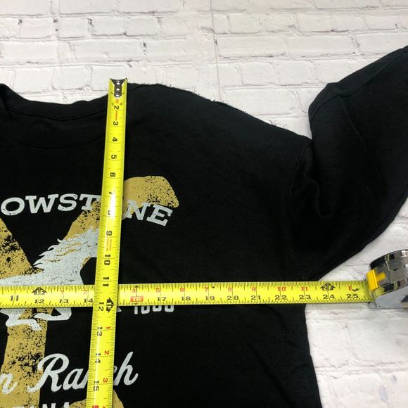 Yellowstone Women Dutton Ranch Sweatshirt Size XL Extra Large Black M100 -22 - Picture 4 of 9